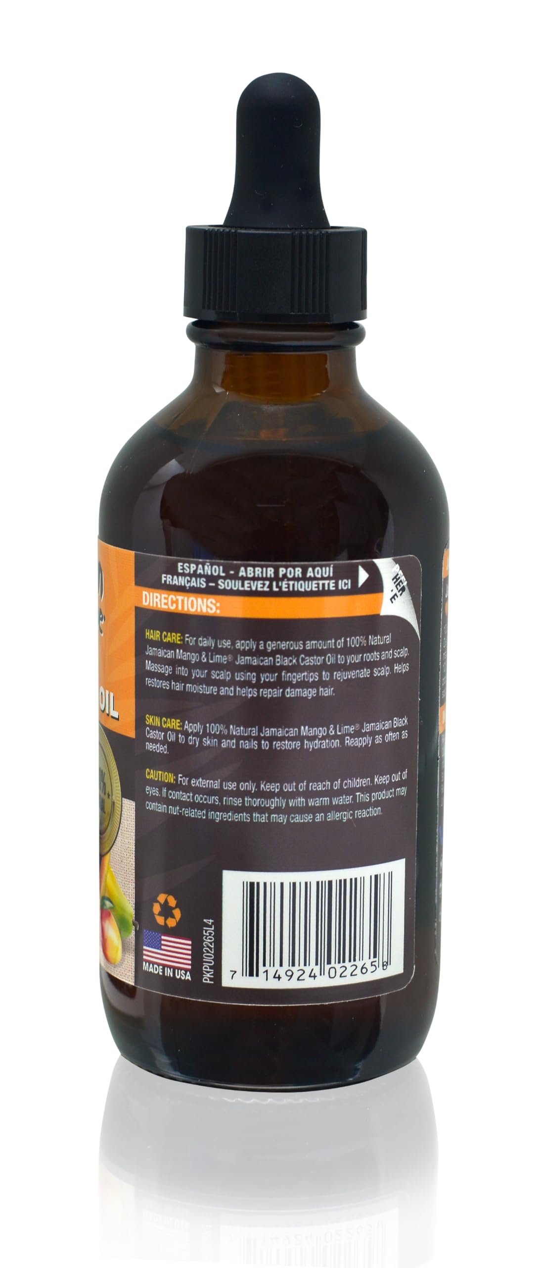 Jamaican Mango & Lime Black Castor Oil (Mango Papaya) 4oz